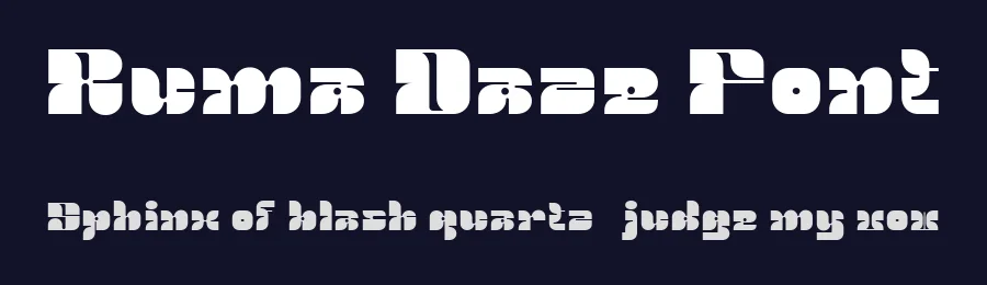 Ruma Daze Font by Ragamkata — Display Font — thumbnail 2
