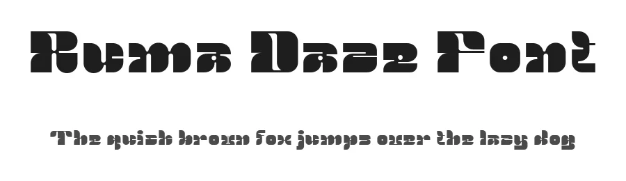 Ruma Daze Font by Ragamkata — Display Font