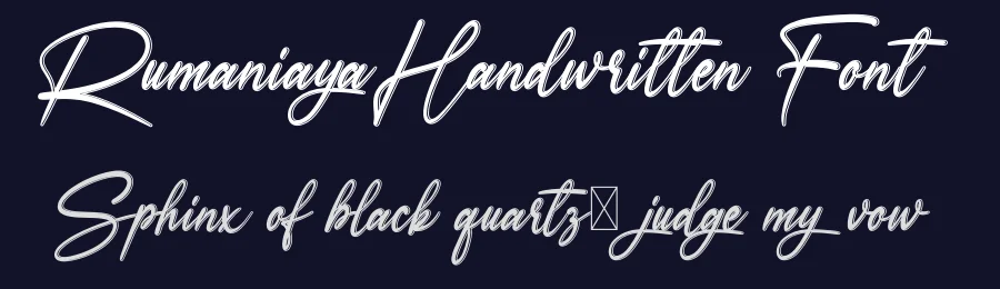 Rumaniaya Handwritten Font by andikastudio — Script Handwritten Font — thumbnail 2