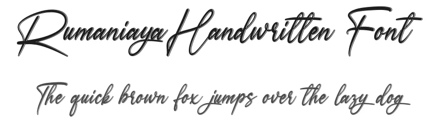 Rumaniaya Handwritten Font by andikastudio — Script Handwritten Font