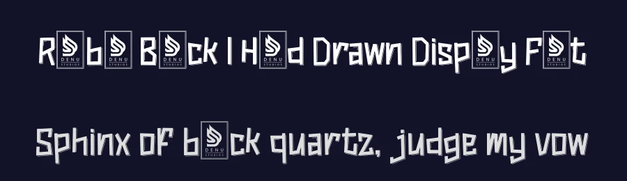 Rumble Block | Hand Drawn Display Font by Gracetypestudio — Display Font — thumbnail 2