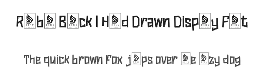 Rumble Block | Hand Drawn Display Font by Gracetypestudio — Display Font
