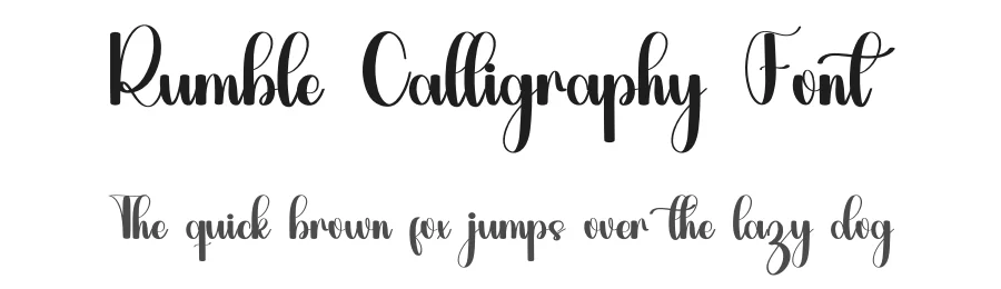 Rumble Calligraphy Font by inermediaSTUDIO — Script Handwritten Font