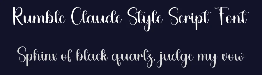 Rumble Claude Style Script Font by freshtypeink — Script Handwritten Font — thumbnail 2