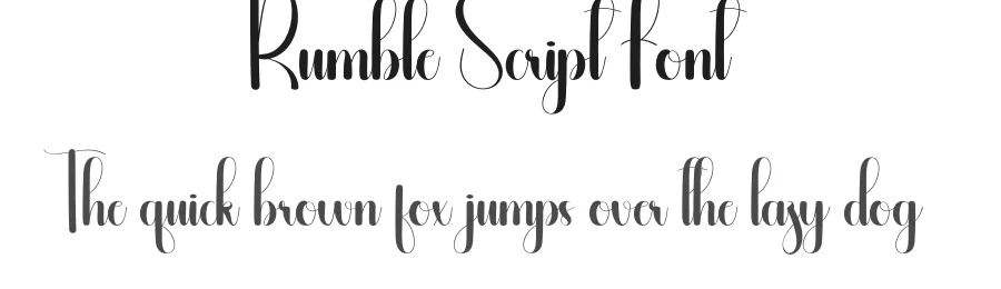 Rumble Script Font by andikastudio — Script Handwritten Font