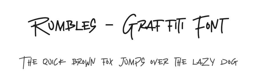 Rumbles – Graffiti Font by NuType — Decorative Font