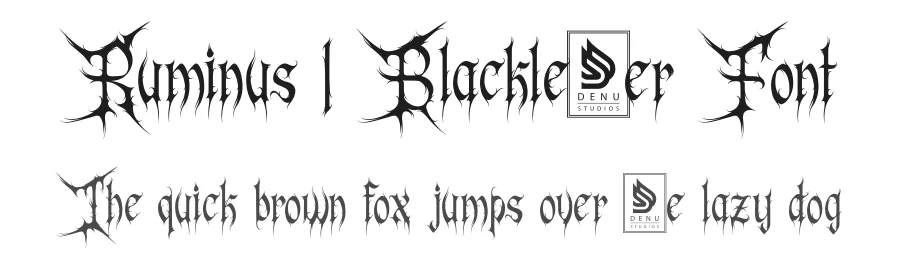 Ruminus | Blackletter Font by Denustudios — Blackletter Font
