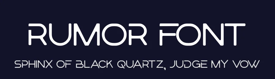 Rumor Font by hayoyuka8 — Display Font — thumbnail 2