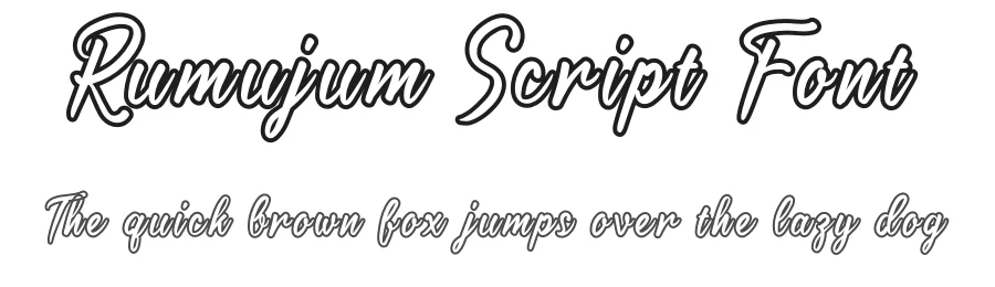 Rumujum Script Font by andikastudio — Script Handwritten Font