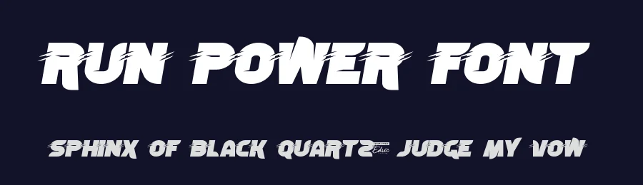 Run Power Font by edricstudio — Display Font — thumbnail 2