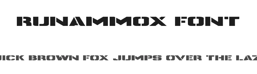 Runammox Font by NtorialStudio — Display Font