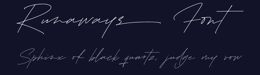 Runaways Font by LunasType — Script Handwritten Font — thumbnail 2