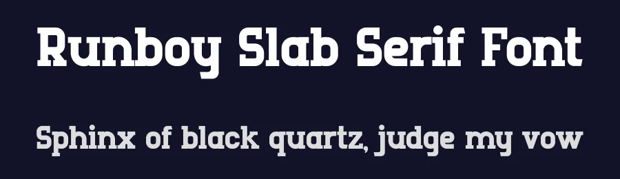 Runboy Slab Serif Font by Type Factory — Slab Serif Font — thumbnail 2