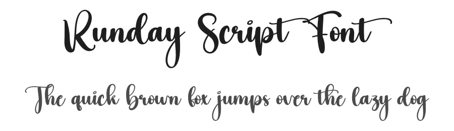 Runday Script Font by creativeletter — Script Handwritten Font