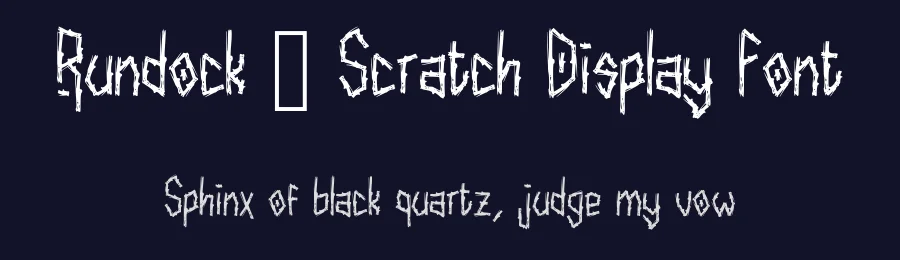 Rundock – Scratch Display Font by idealistudio — Display Font — thumbnail 2