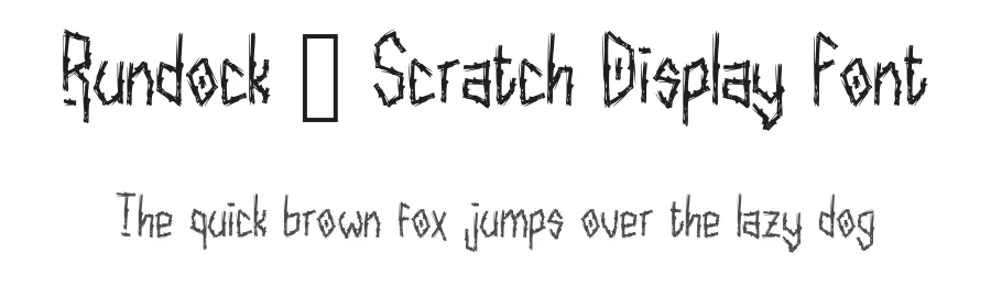 Rundock – Scratch Display Font by idealistudio — Display Font
