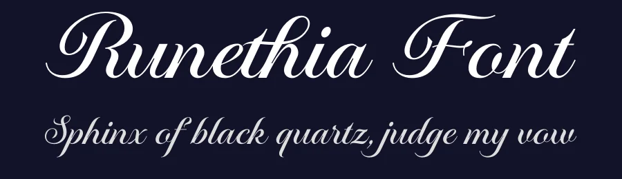 Runethia Font by Sron Studio — Script Handwritten Font — thumbnail 2