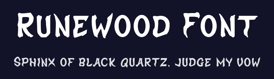 Runewood Font by RoninDesign — Display Font — thumbnail 2