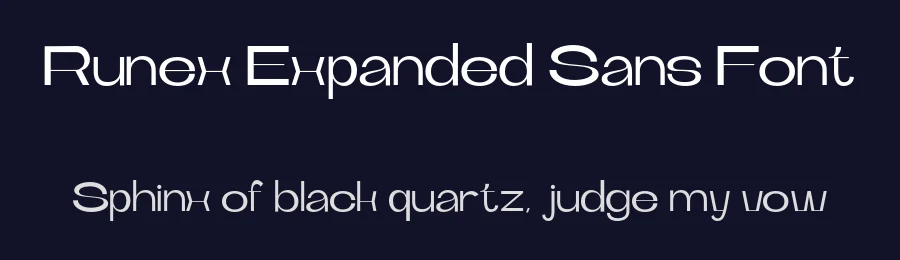 Runex Expanded Sans Font by roomspace.cl — Decorative Font — thumbnail 2