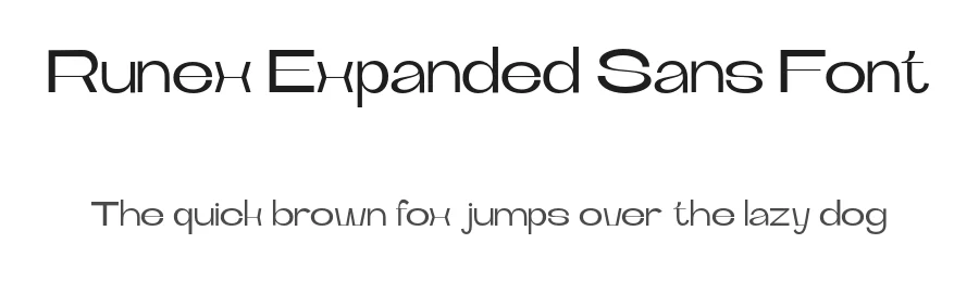 Runex Expanded Sans Font by roomspace.cl — Decorative Font