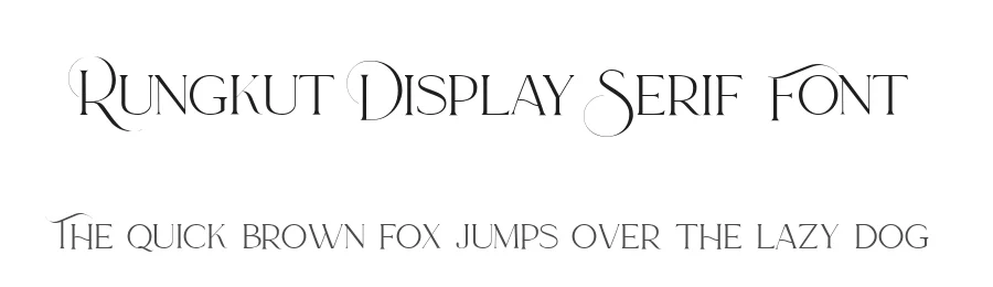 Rungkut Display Serif Font by metafontsy — Display Font