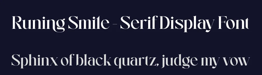 Runing Smile – Serif Display Font by timelesstype.co — Display Font — thumbnail 2