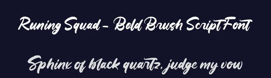 Runing Squad – Bold Brush Script Font by letterenastudios — Script Handwritten Font — thumbnail 2