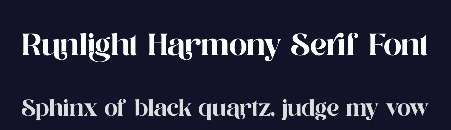 Runlight Harmony Serif Font by timelesstype.co — Display Font — thumbnail 2