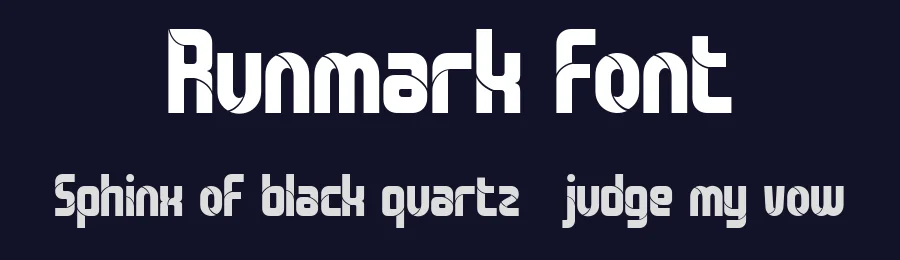 Runmark Font by Flawless And Co — Sans Serif Font — thumbnail 2