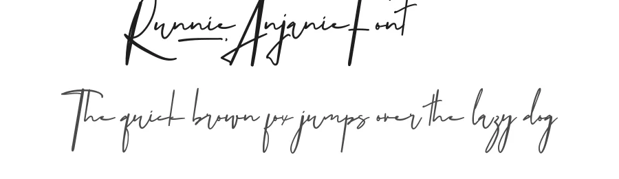 Runnie Anjanie Font by nihstudio — Script Handwritten Font