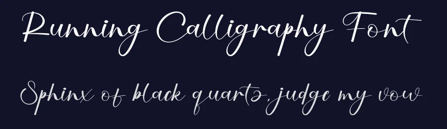 Running Calligraphy Font by creativeletter — Script Handwritten Font — thumbnail 2