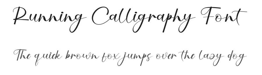 Running Calligraphy Font by creativeletter — Script Handwritten Font