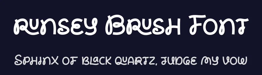 Runsey Brush Font by fontcade — Display Font — thumbnail 2