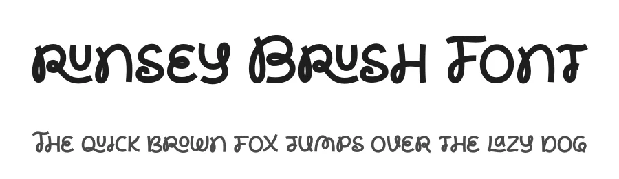 Runsey Brush Font by fontcade — Display Font