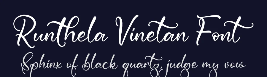 Runthela Vinetan Font by letterfabric — Script Handwritten Font — thumbnail 2