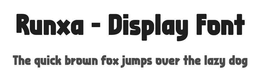 Runxa – Display Font by productype — Decorative Font