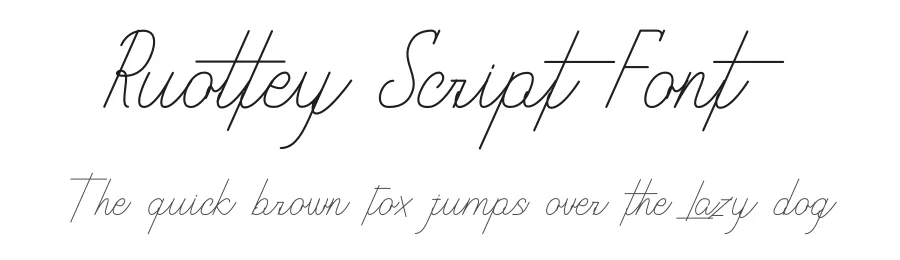 Ruottey Script Font by Icreatype — Decorative Font