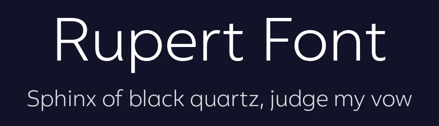 Rupert Font by Nomad Fonts — Sans Serif Font — thumbnail 2