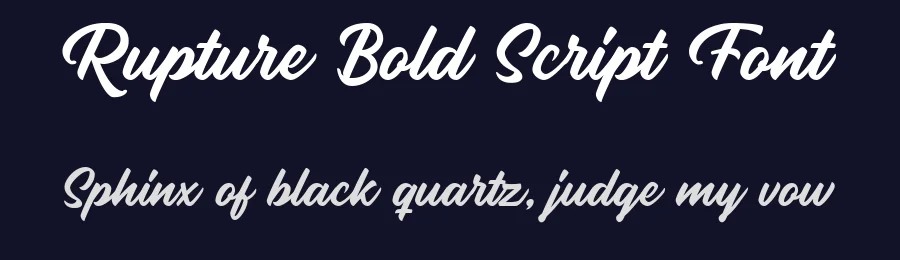 Rupture Bold Script Font by Letterhend — Script Handwritten Font — thumbnail 2