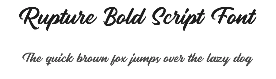 Rupture Bold Script Font by Letterhend — Script Handwritten Font