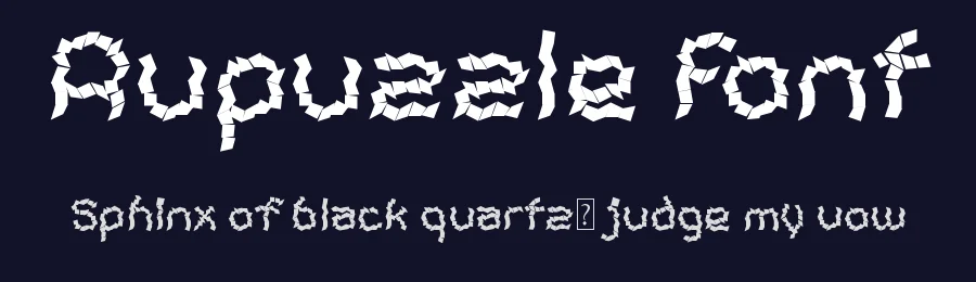 Rupuzzle Font by ffeeaarr — Display Font — thumbnail 2