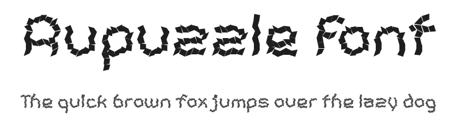 Rupuzzle Font by ffeeaarr — Display Font