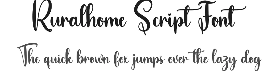 Ruralhome Script Font by creativeletter — Script Handwritten Font