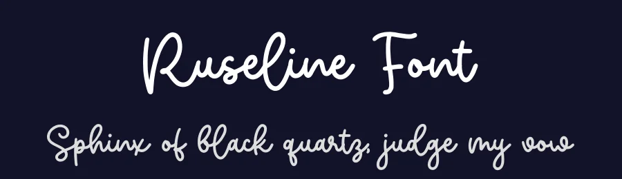 Ruseline Font by Allouse.Studio — Script Handwritten Font — thumbnail 2