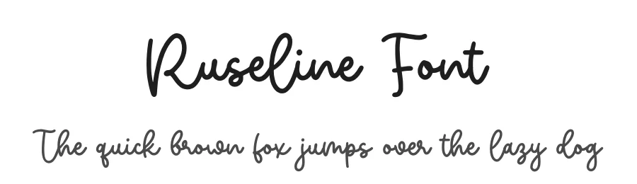Ruseline Font by Allouse.Studio — Script Handwritten Font