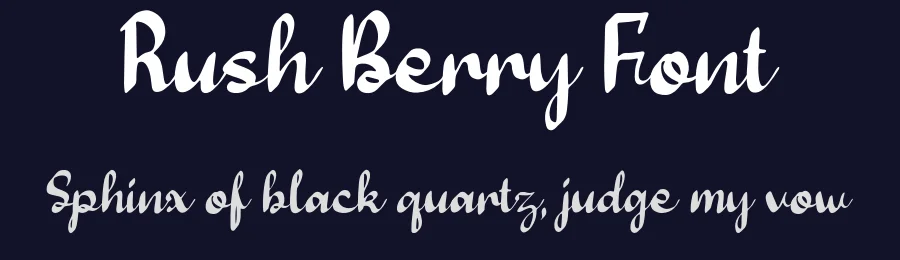 Rush Berry Font by Forberas Foundry — Script Handwritten Font — thumbnail 2