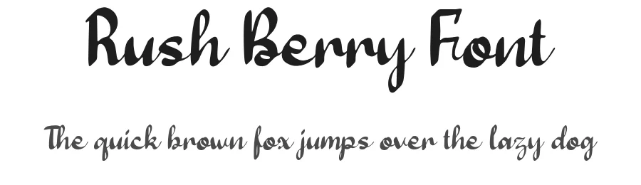 Rush Berry Font by Forberas Foundry — Script Handwritten Font