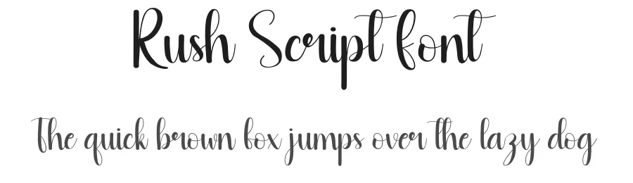 Rush Script Font by andikastudio — Script Handwritten Font