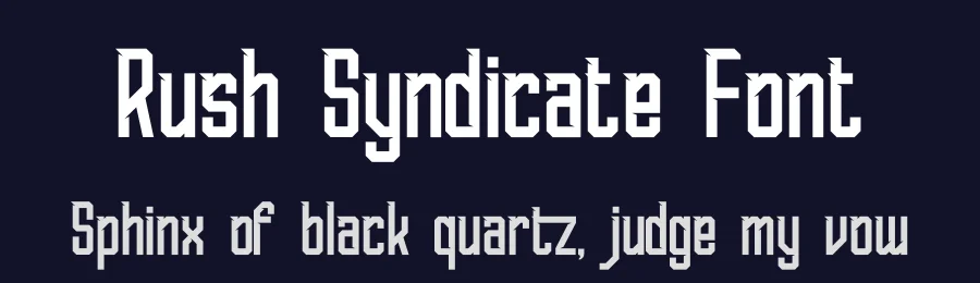 Rush Syndicate Font by Denustudios — Decorative Font — thumbnail 2