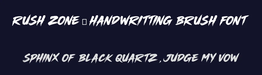 Rush Zone – Handwritting Brush Font by afkaristudio — Script Handwritten Font — thumbnail 2
